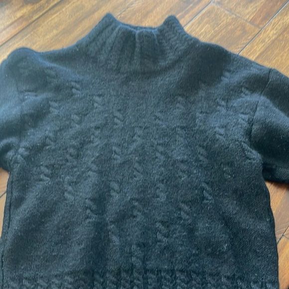 SERAC 100% Wool Black Chunky Sweater size M - Picture 13 of 16